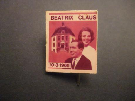 Beatrix & Claus 10-3-1966 huwelijk ( kasteel Drakensteyn)